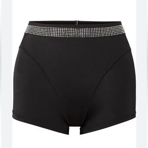 NWT Adam‎ Selman Sport French Cut Shorts with Crystal Waistband
